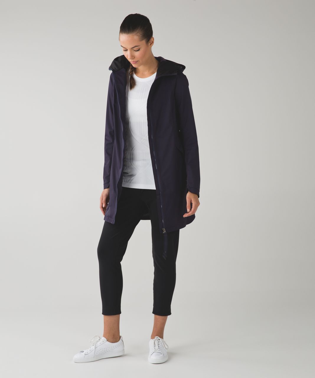 Lululemon Definitely Raining Jacket - Black Grape