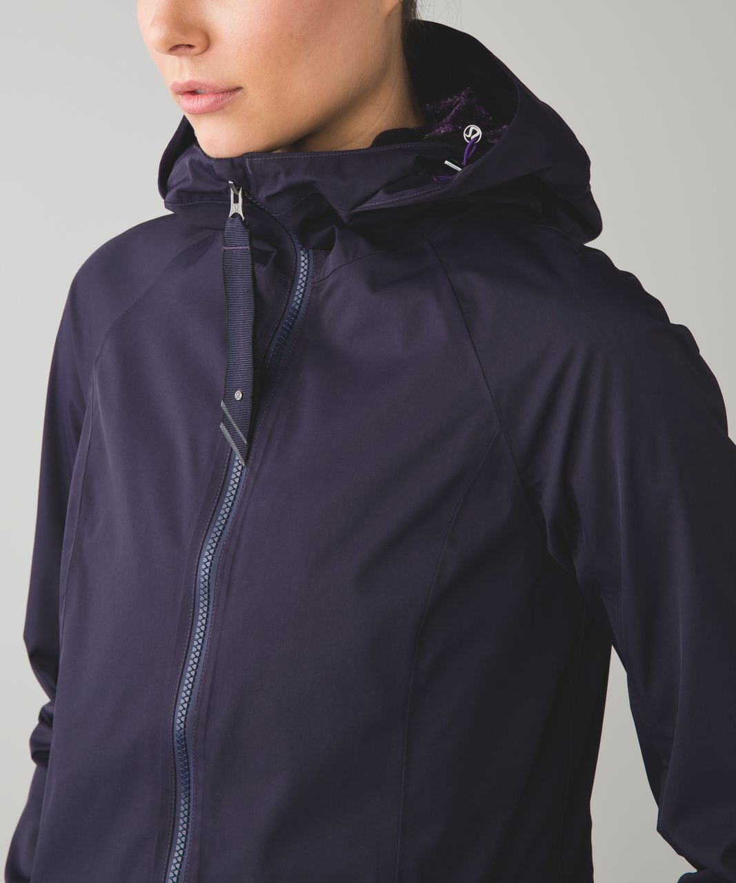 Lululemon Definitely Raining Jacket - Black Grape