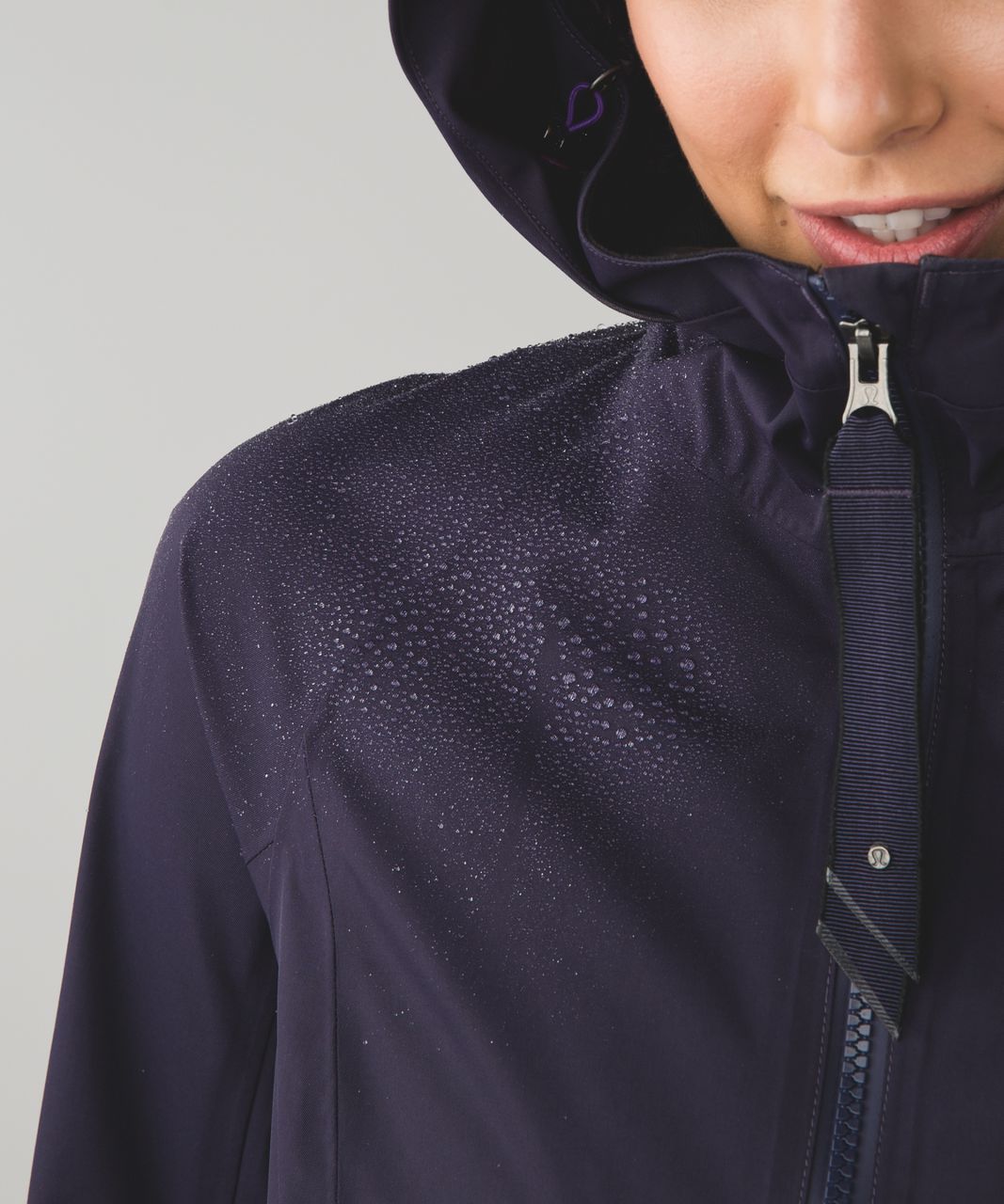 Lululemon Definitely Raining Jacket - Black Grape