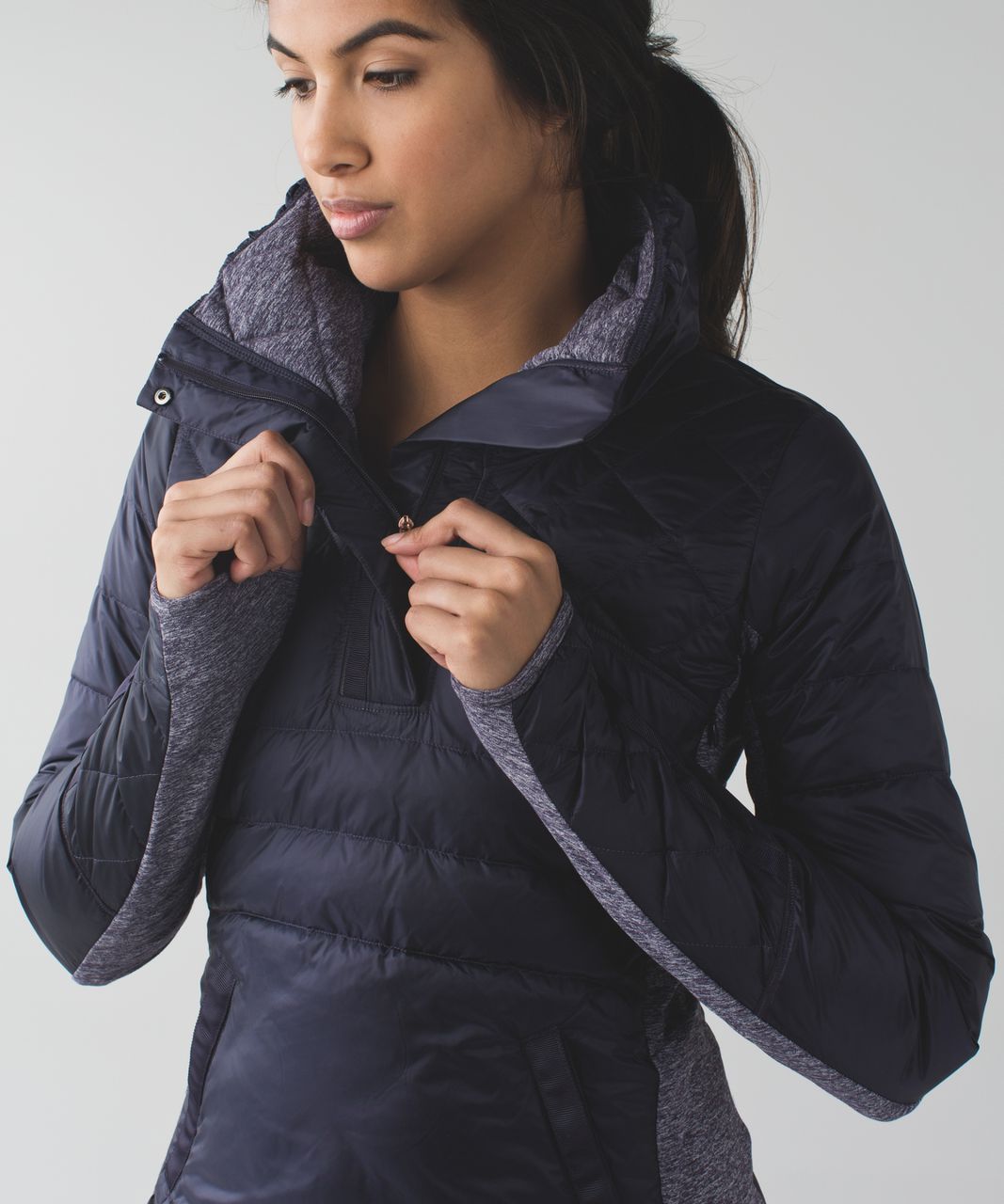 Lululemon Down For A Run Pullover - Black Grape