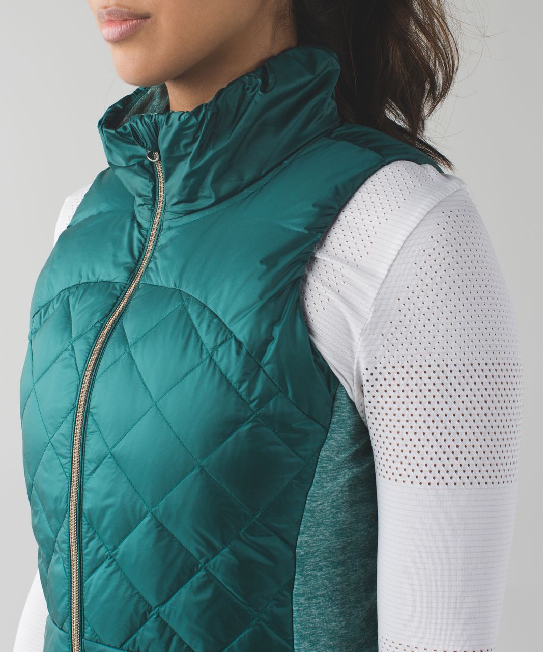 Lululemon Down For A Run Vest - Forage Teal