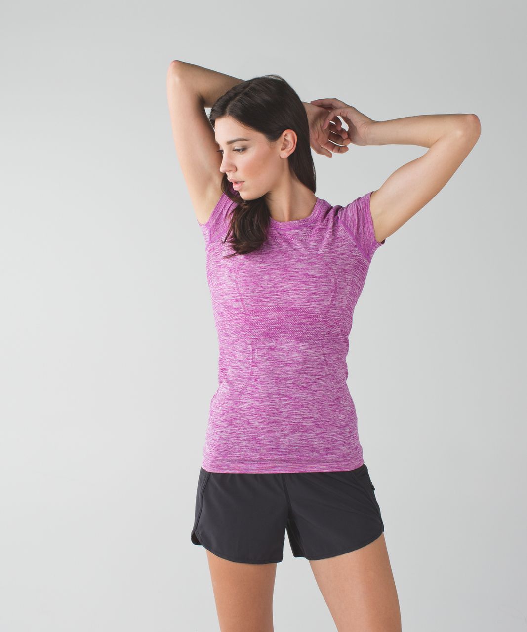 Lululemon Swiftly Tech Short Sleeve Crew - Heathered Ultra Violet