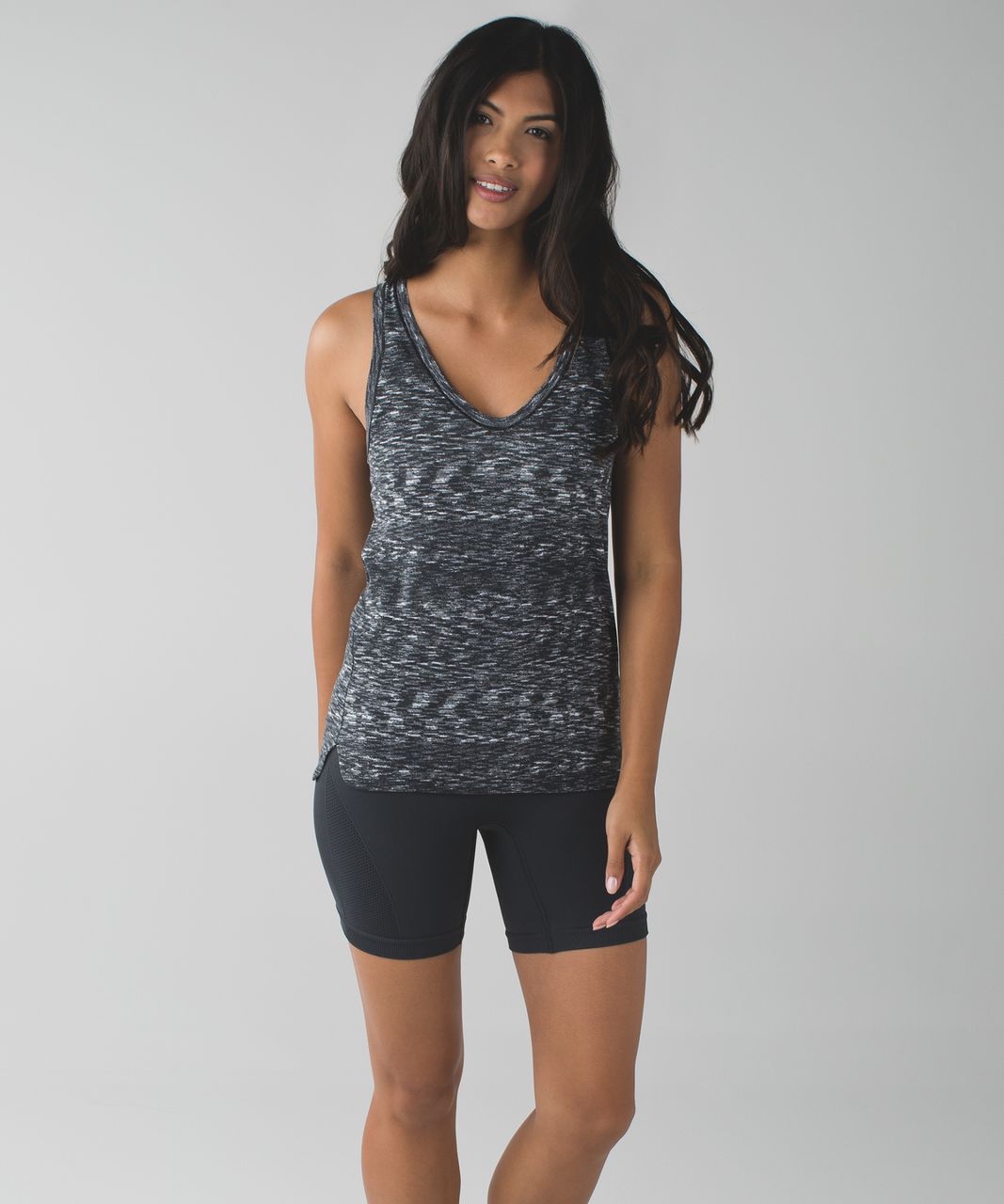 Lululemon Circadian Tank - Dramatic Static White Black