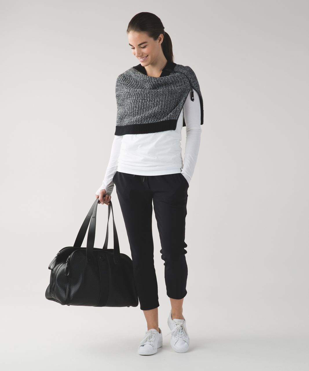 Lululemon Falling Freely Neck Warmer - Black / Slate / White