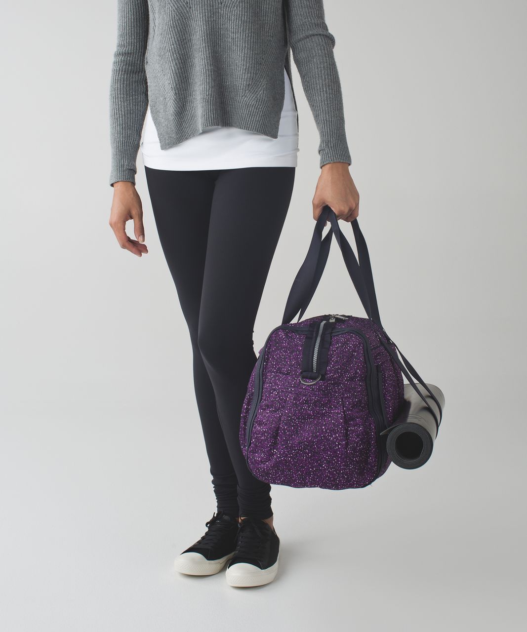 Lululemon Urban Warrior Duffel - Flashback Static Powdered Rose Tender Violet / Black Grape