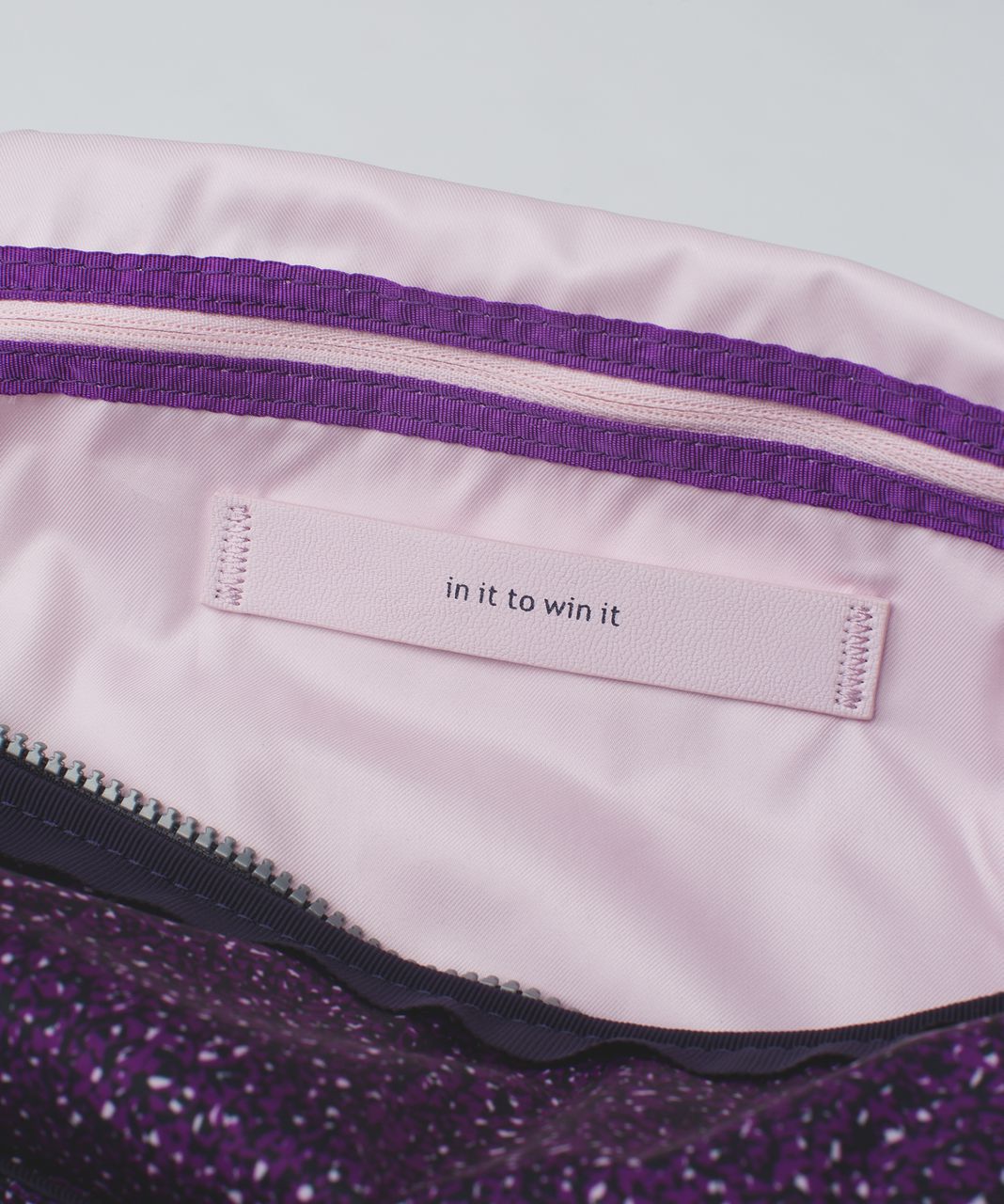 Lululemon Urban Warrior Duffel - Flashback Static Powdered Rose Tender Violet / Black Grape