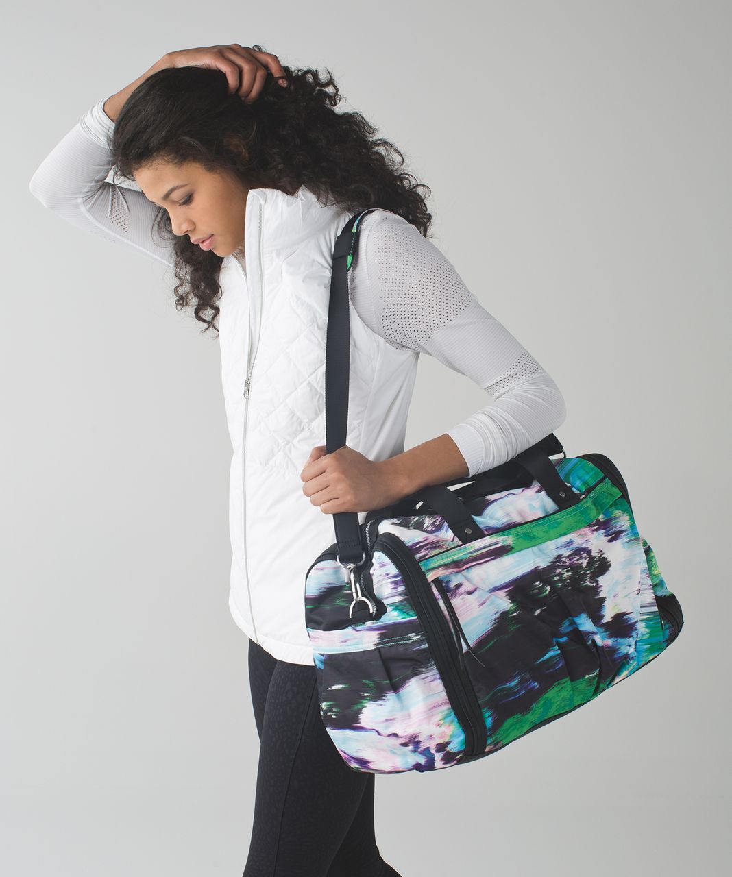 Lululemon Urban Warrior Duffel - Pigment Wind Dragonfly Multi / Black