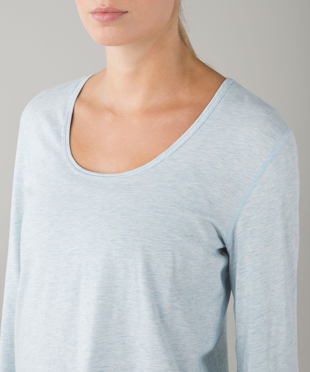 Lululemon Yogini 5 Year Long Sleeve Tee - Heathered Caspian Blue