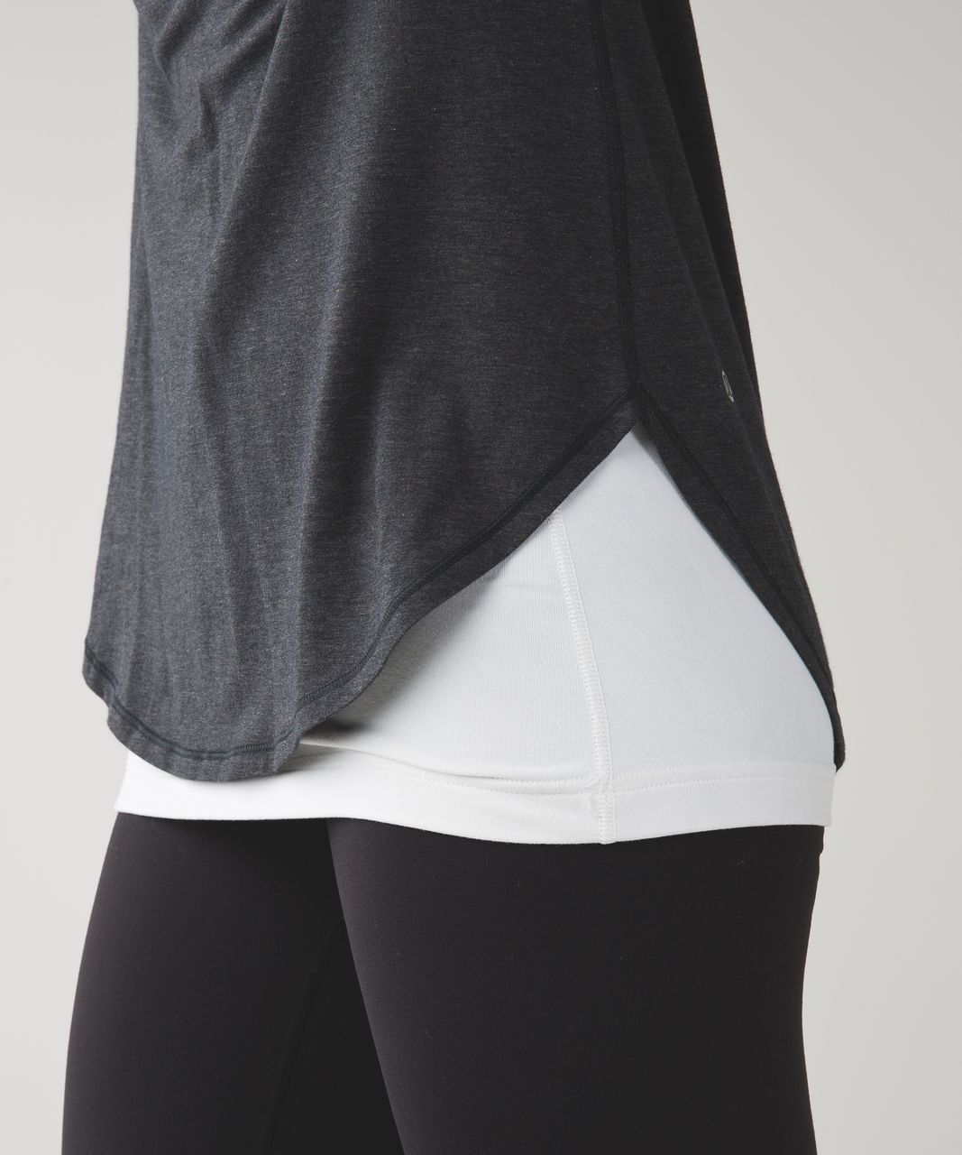 Lululemon Yogini 5 Year Long Sleeve Tee - Heathered Black