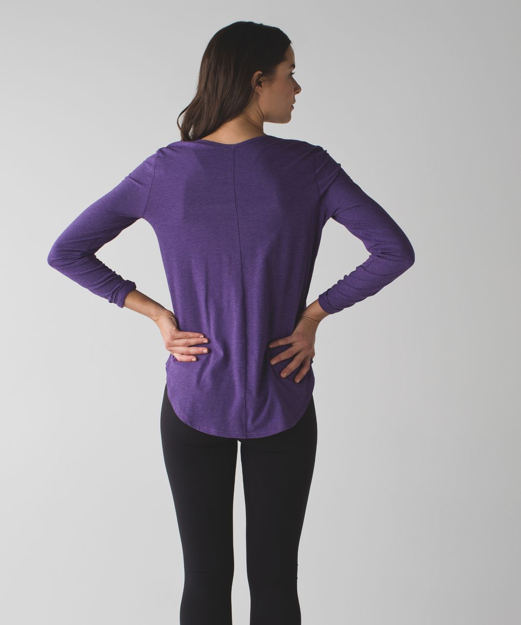 Lululemon Yogini 5 Year Long Sleeve Tee - Heathered Bold Violet