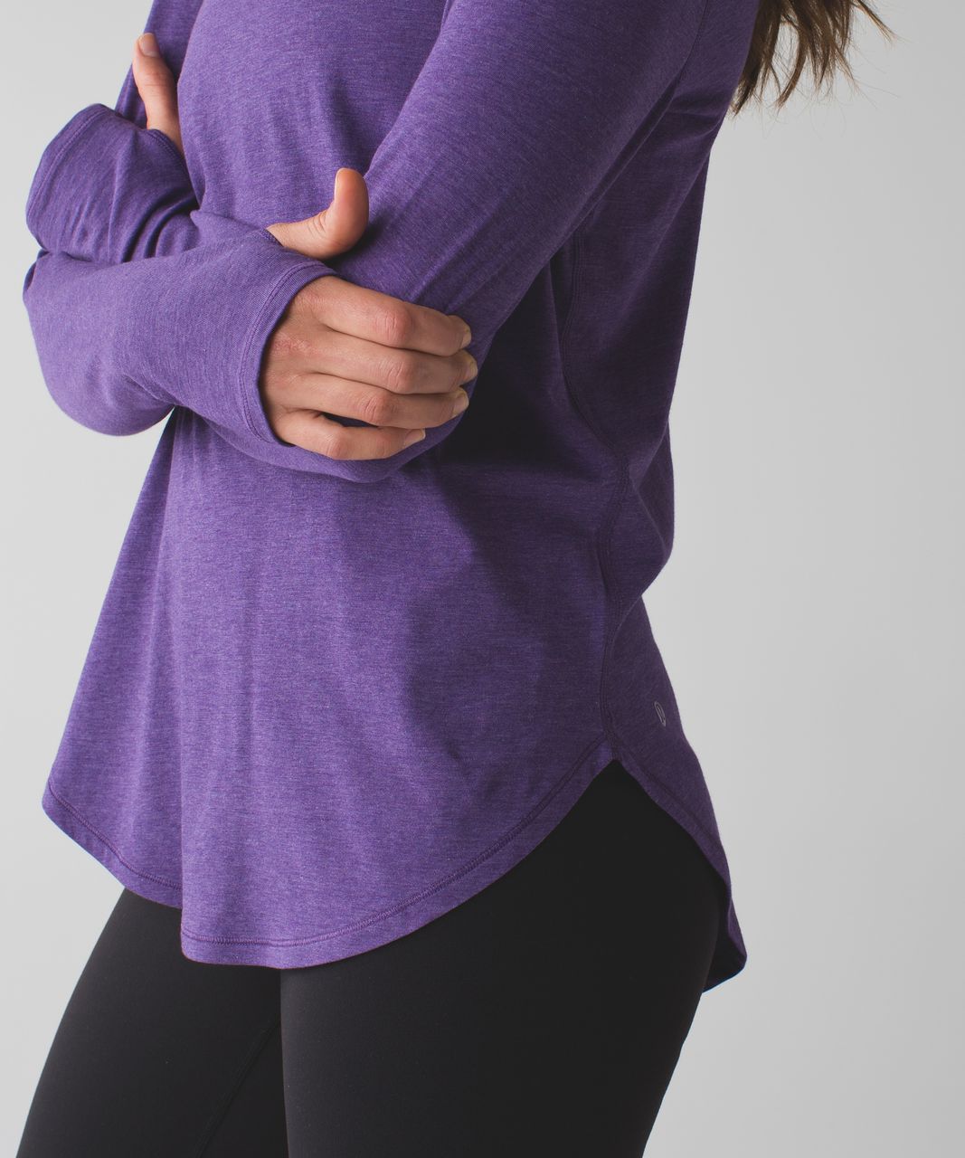 Lululemon Yogini 5 Year Long Sleeve Tee - Heathered Bold Violet