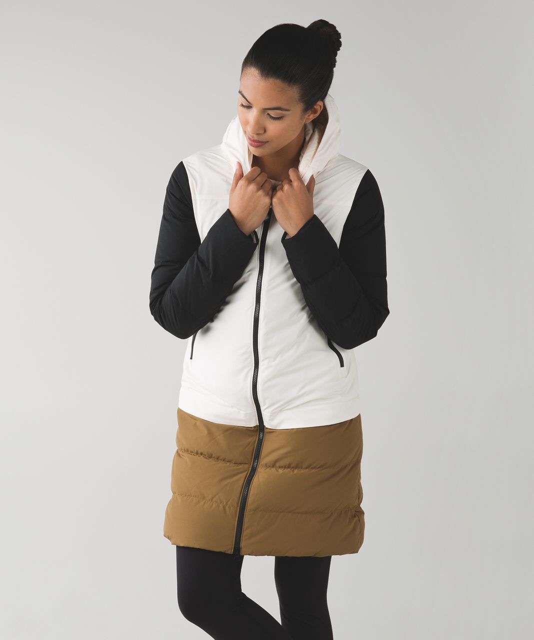 Lululemon Cold As Fluff Parka - Angel Wing / Camel / Black