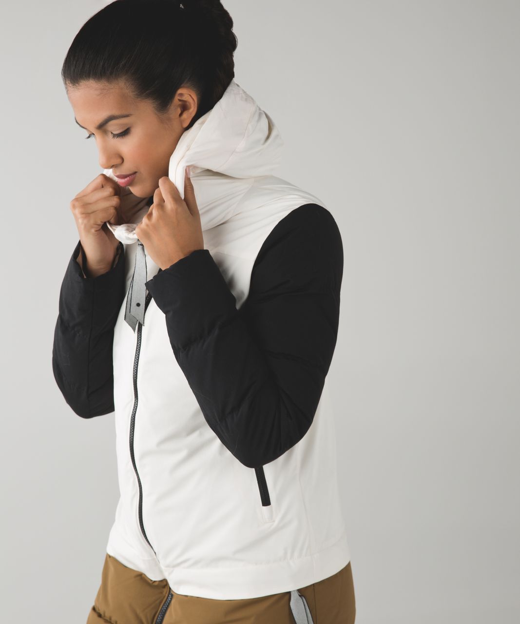 Lululemon Cold As Fluff Parka - Angel Wing / Camel / Black