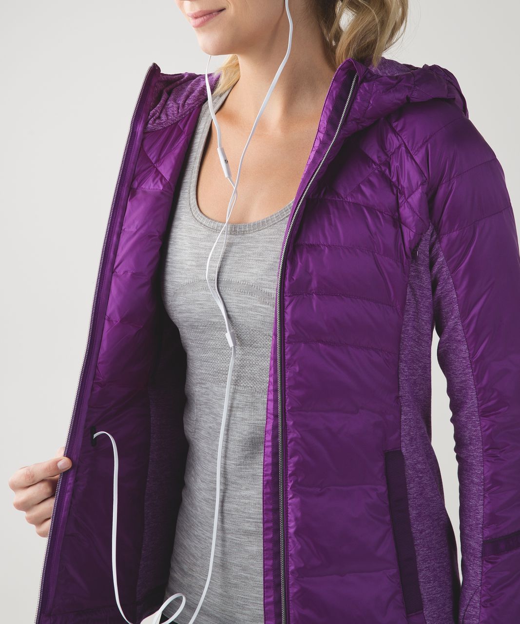 Lululemon Down For A Run Jacket - Tender Violet - lulu fanatics