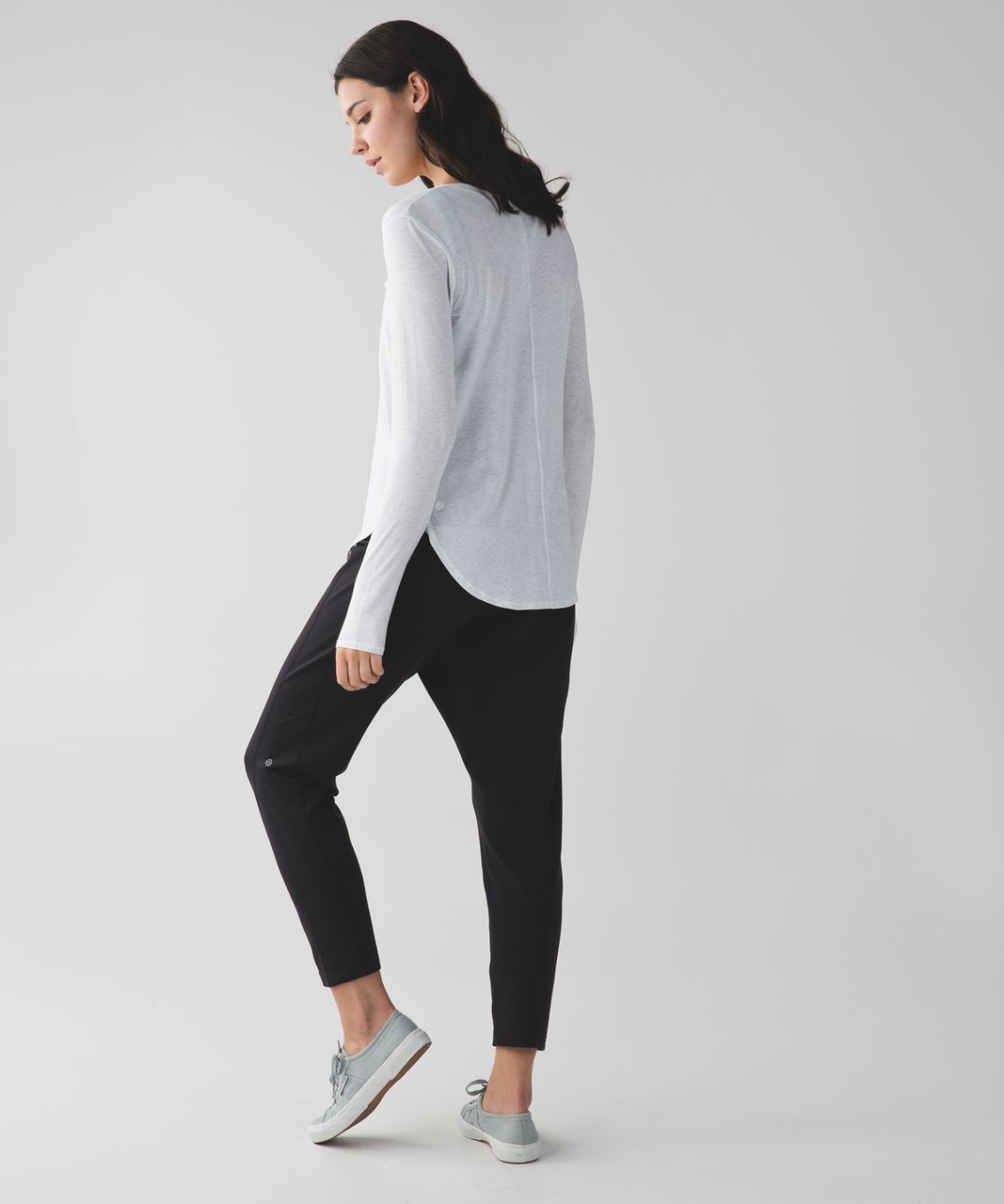 Lululemon Yogini 5 Year Long Sleeve Tee - Heathered White