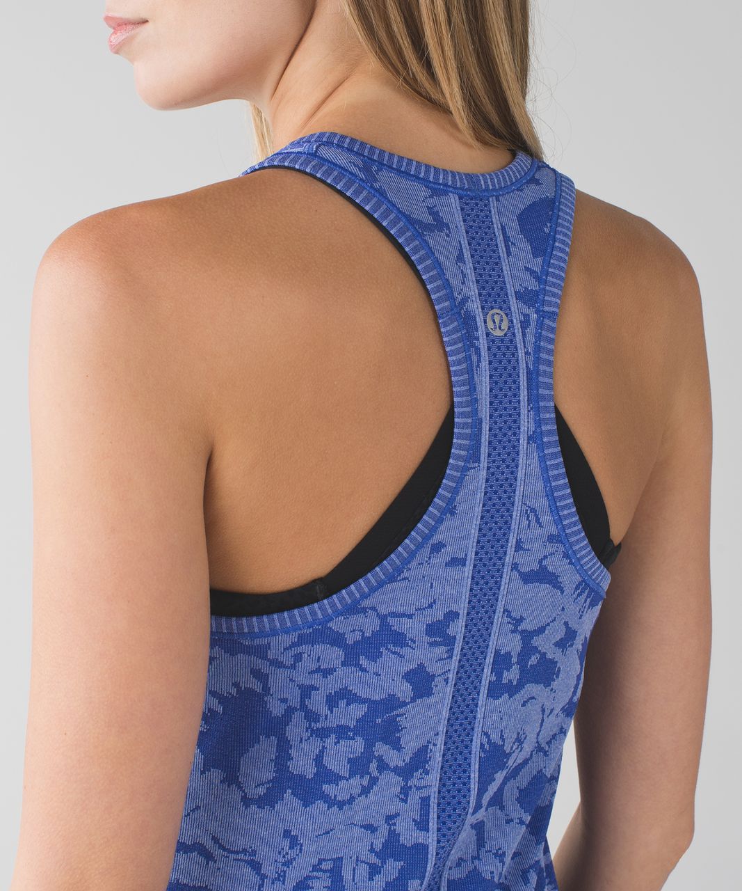 Lululemon Swiftly Tech Racerback - Heathered Sapphire Blue