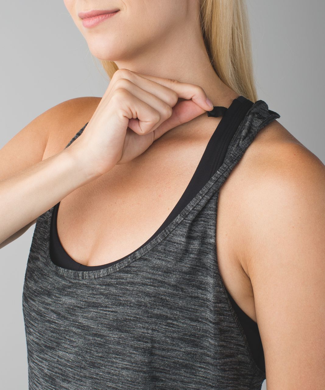 Lululemon Intrinsic Tank - Heathered Black / Black