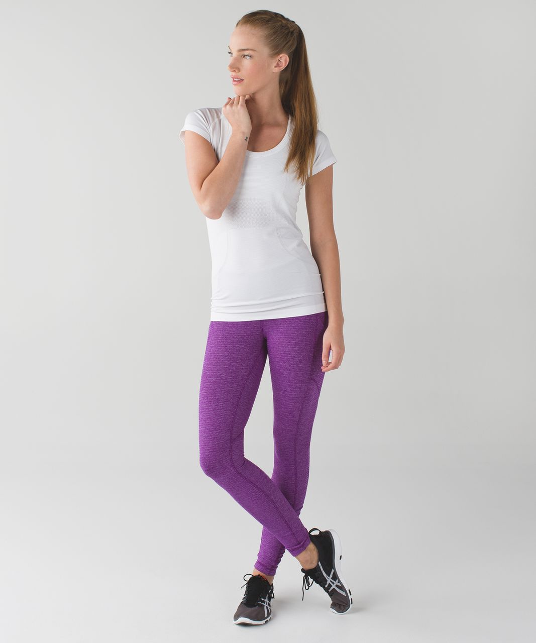 Lululemon Speed Tight IV *Rulu - Heathered Herringbone Heathered Tender  Violet Black Grape - lulu fanatics