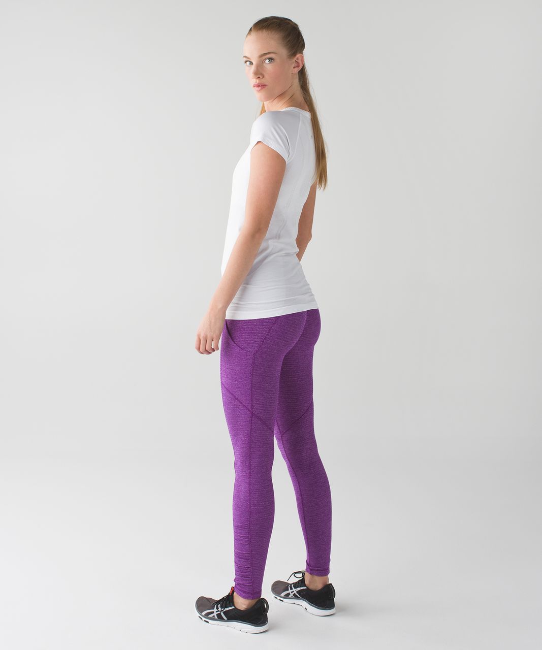 Lululemon Speed Tight IV *Rulu - Heathered Herringbone Heathered Tender Violet Black Grape