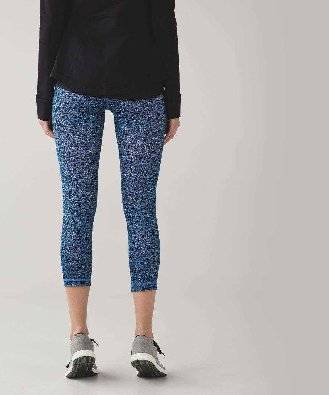 Lululemon Wunder Under Crop III (Reversible) - Hero Blue / Pipe