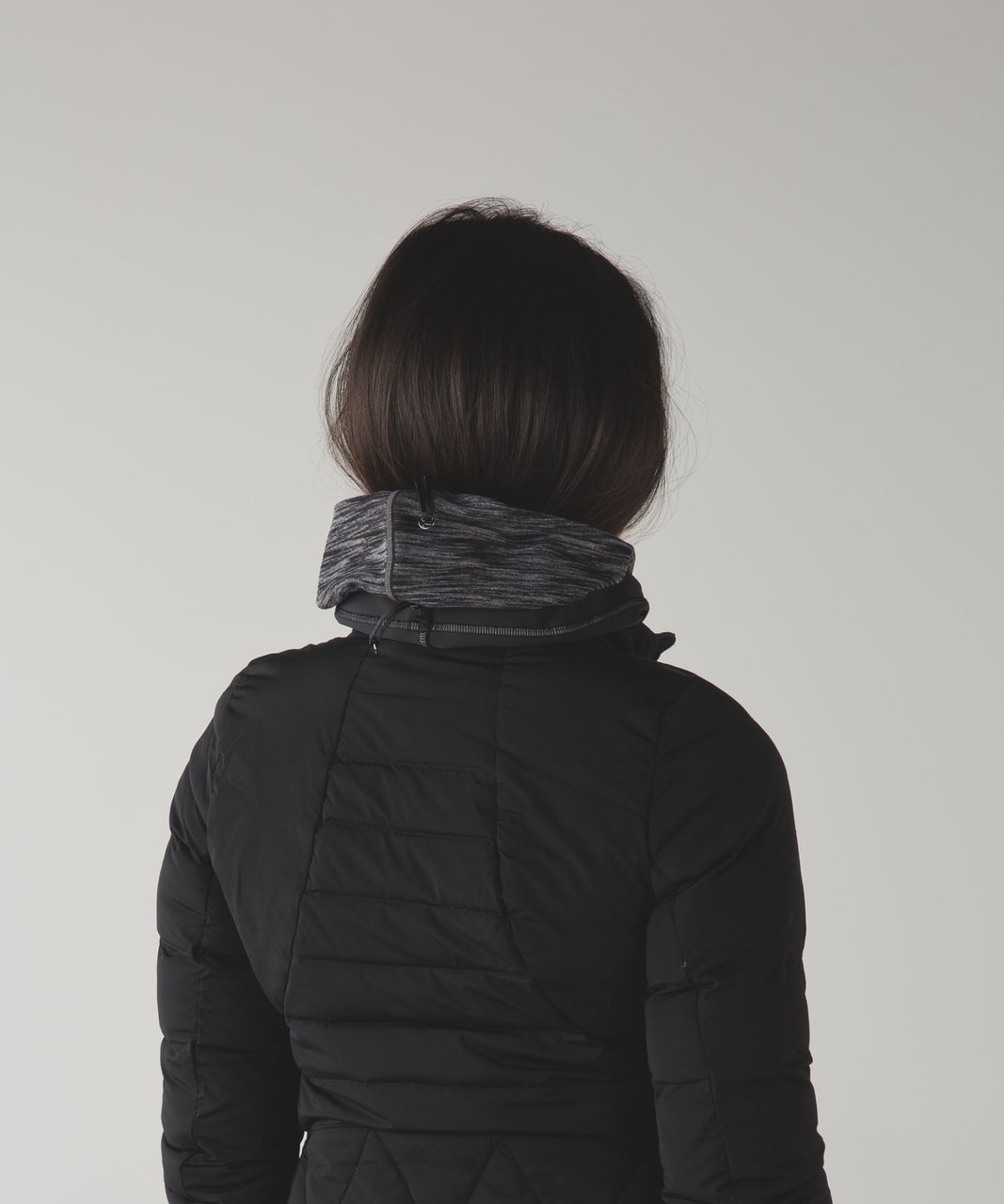 Lululemon Run Fast Neck Warmer *Softshell - Heathered Black / Black