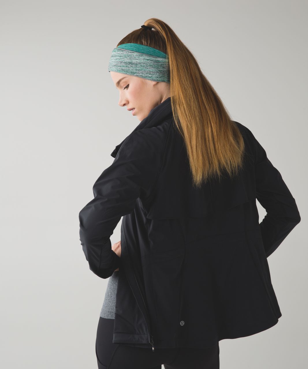 Lululemon Run And Done Ear Warmer - Mini Check Pique Hunter Green Heathered Hunter Green / Space Dye Camo Forage Teal Black