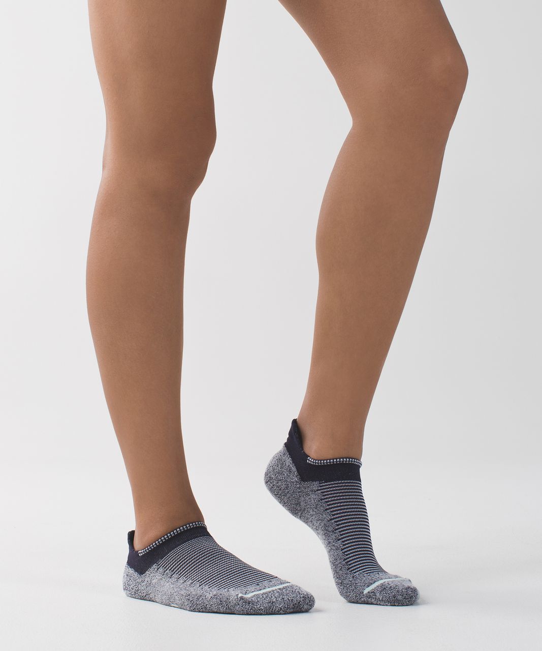 Lululemon Heels High Studio Sock - Black Grape / Sea Mist