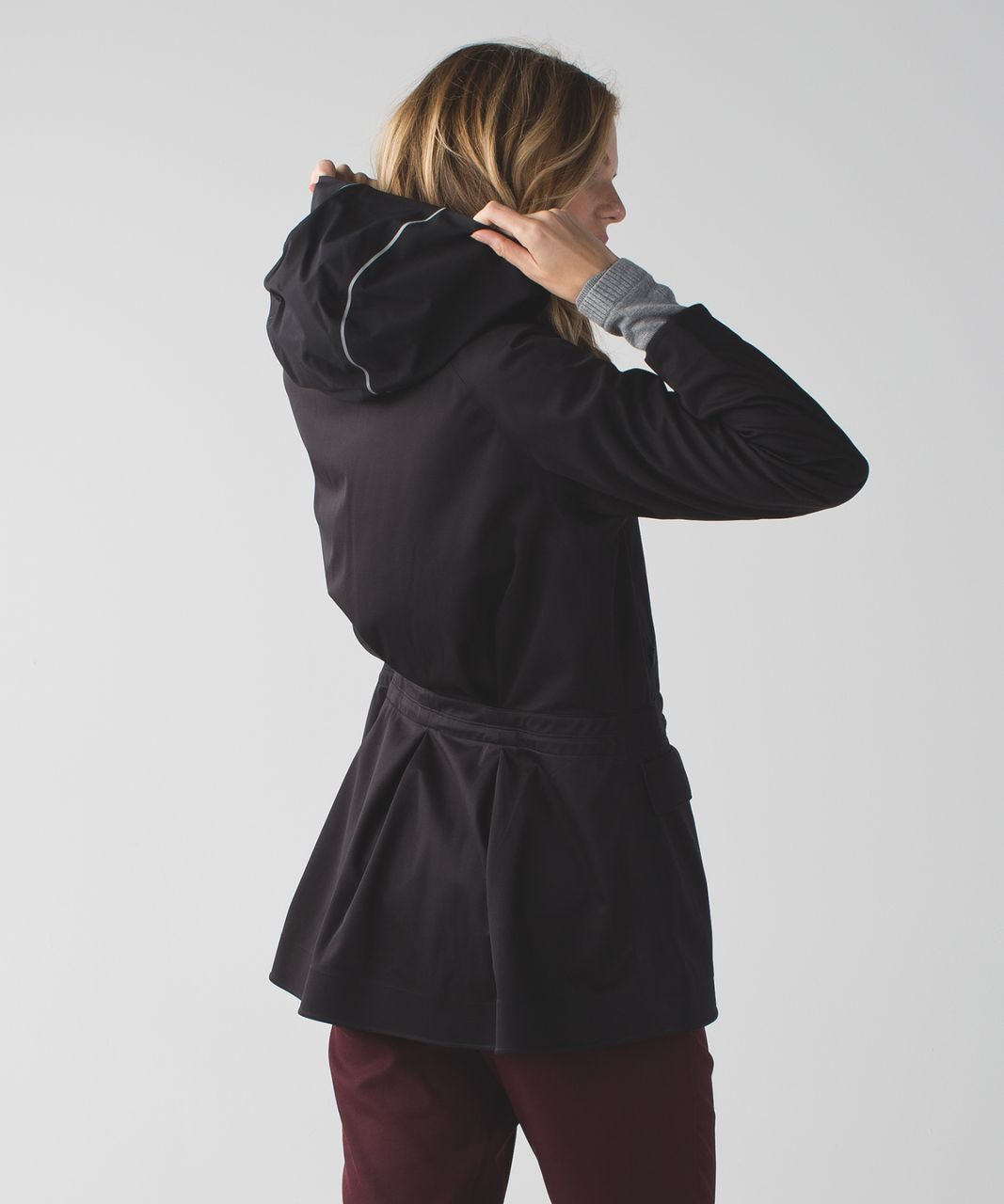 Lululemon &go Cityfarer Anorak - Black / Heathered Slate