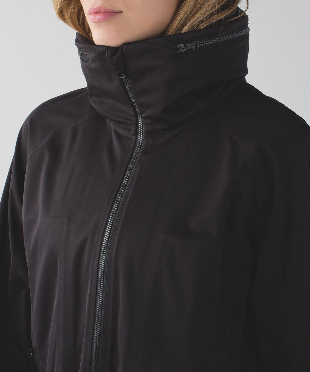 Lululemon &go Cityfarer Anorak - Black / Heathered Slate