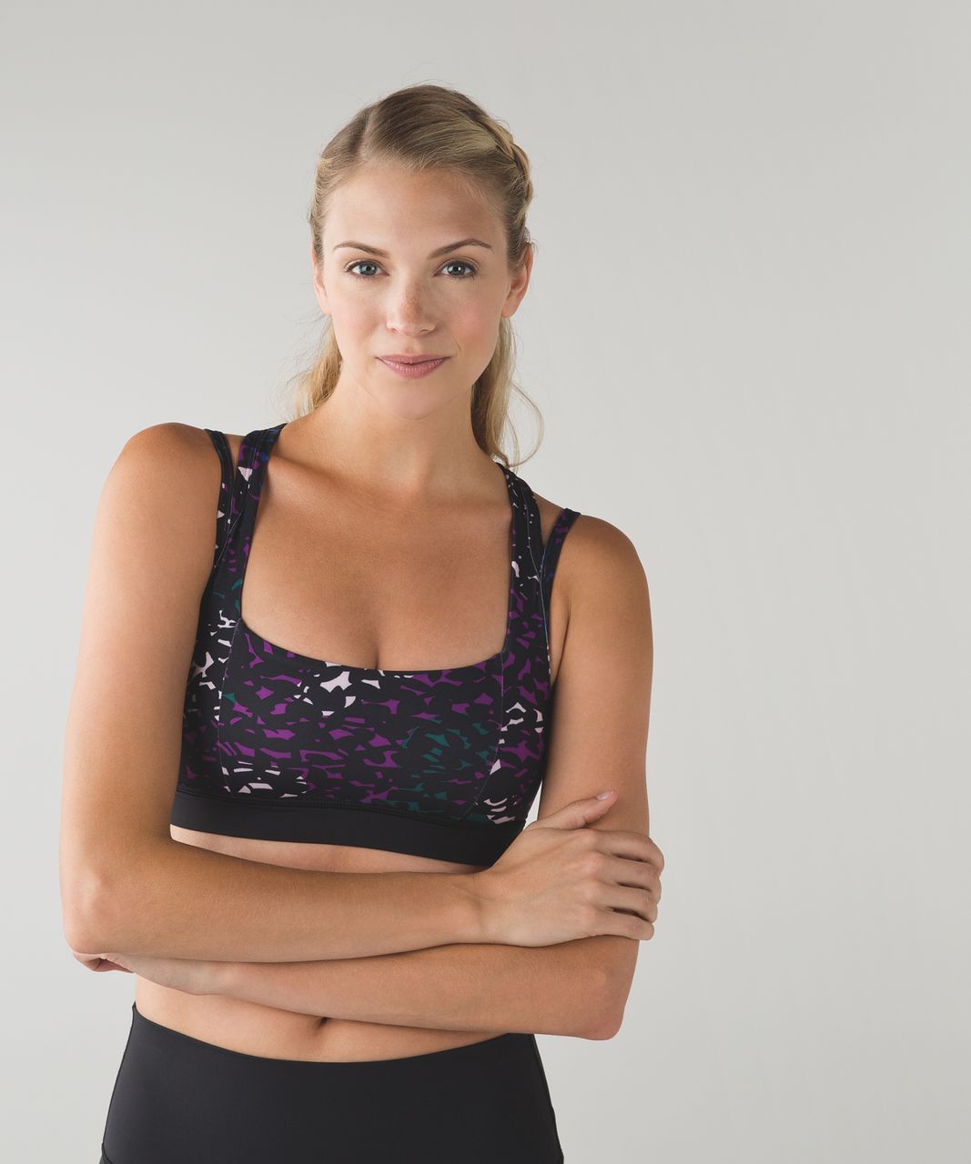 Lululemon Splendour Bra - Shadow Wrap Multi / Black - lulu fanatics