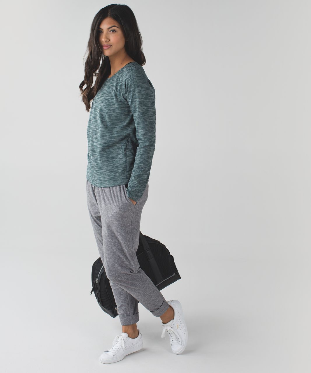 Lululemon &go City Pullover - Heathered Dark Fuel