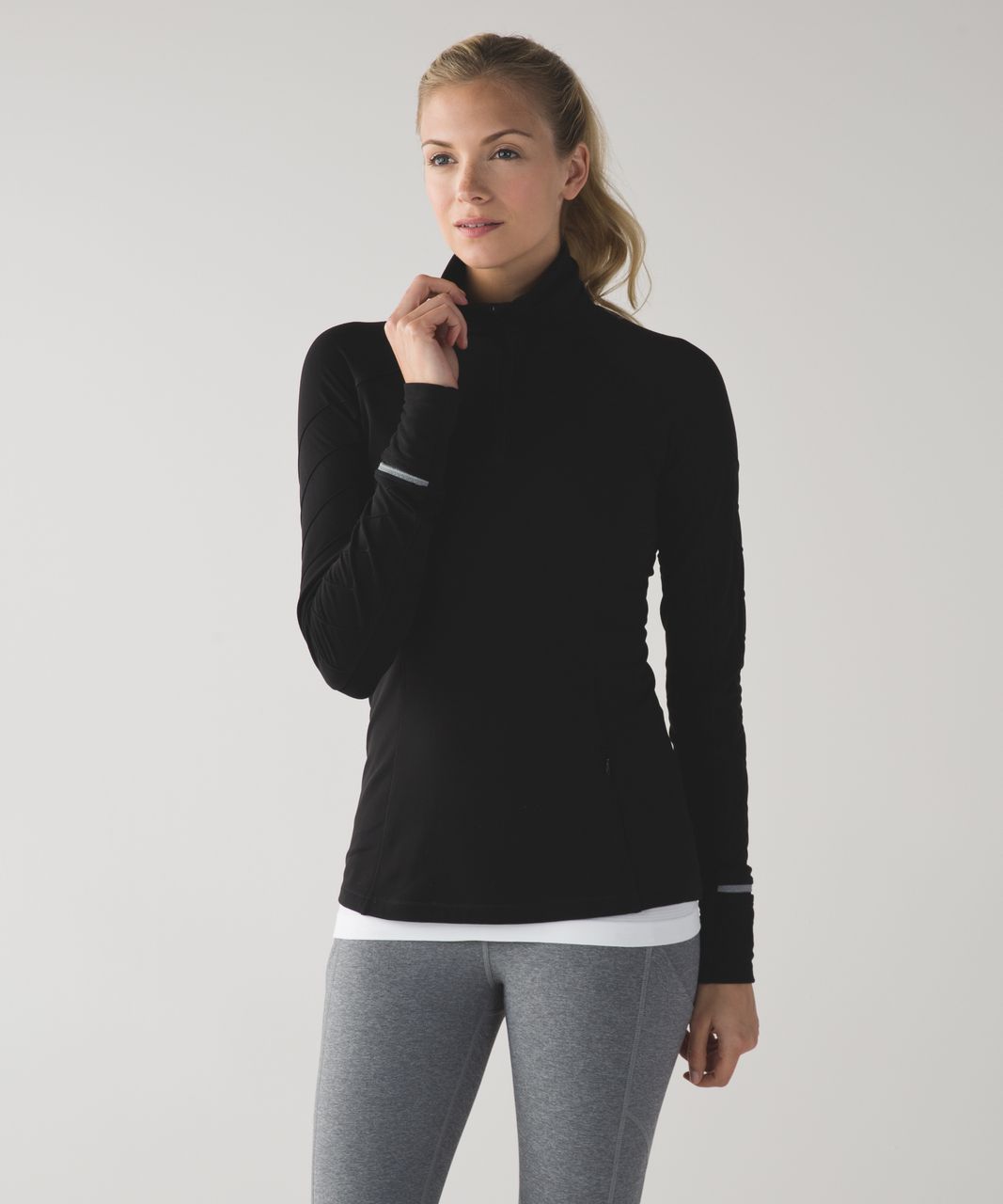 Lululemon Face The Frost 1/2 Zip - Black