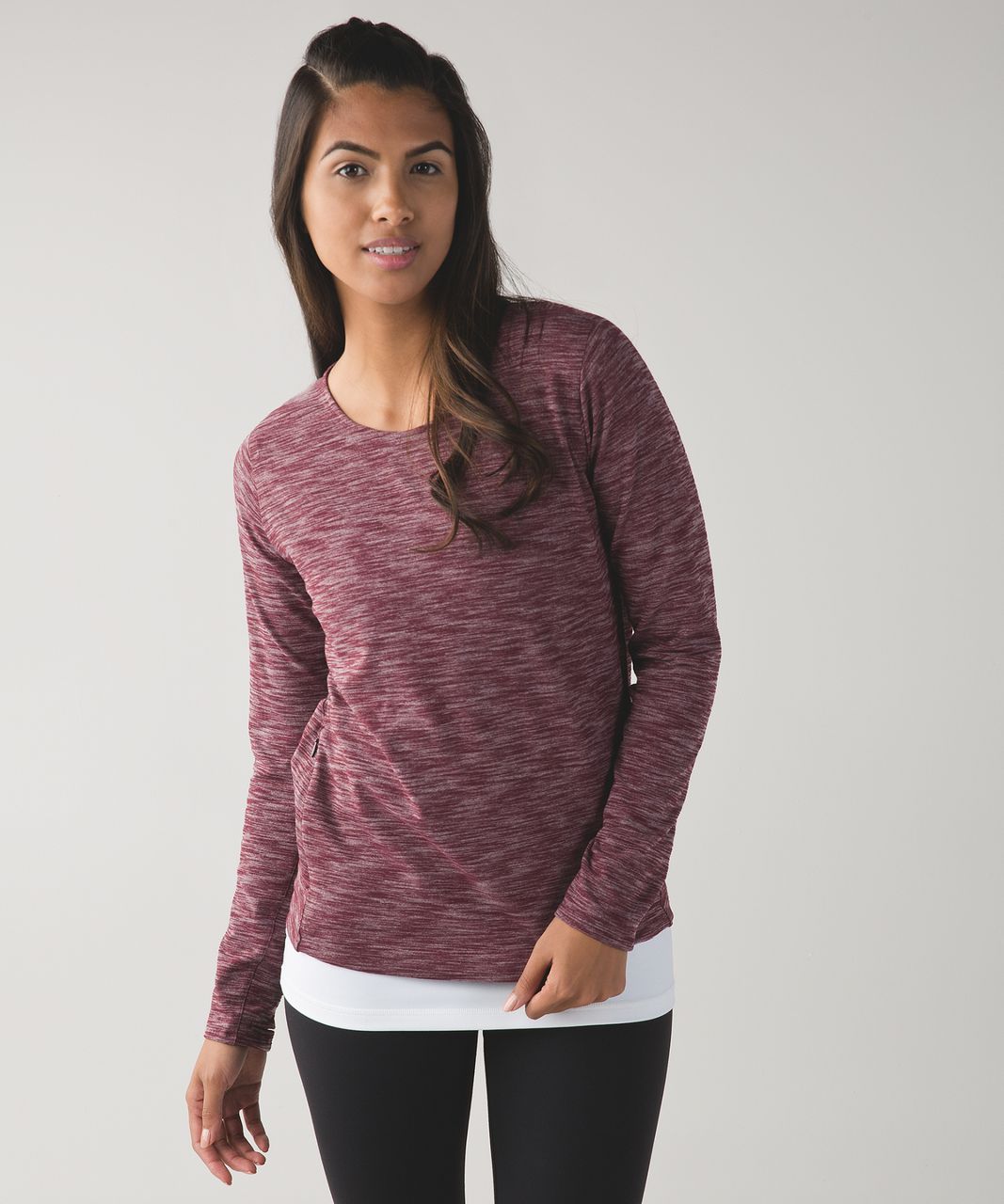 Lululemon &go City Pullover - Heathered Bordeaux Drama