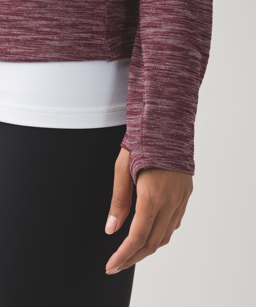 Lululemon &go City Pullover - Heathered Bordeaux Drama