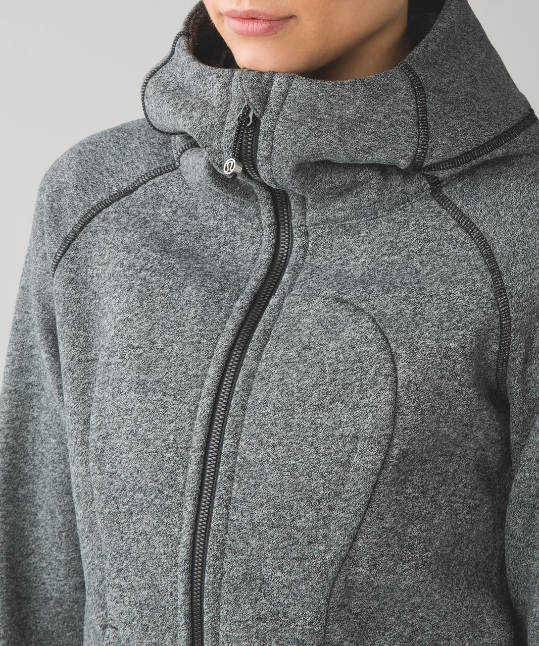 Lululemon Scuba Hoodie *Classic Cotton Fleece - Heathered Speckled Black