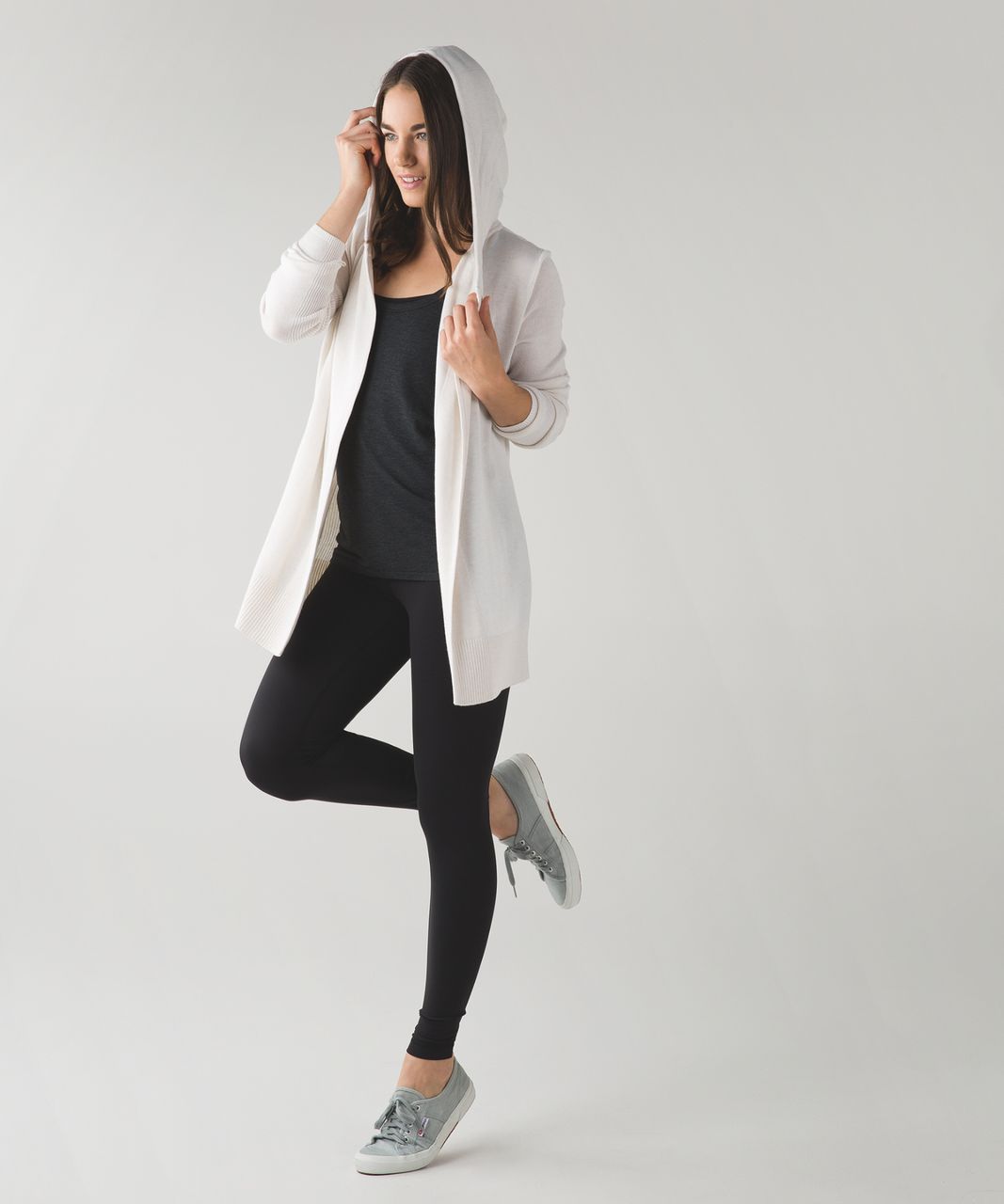 Lululemon Peace Of Mind Wrap - Heathered White