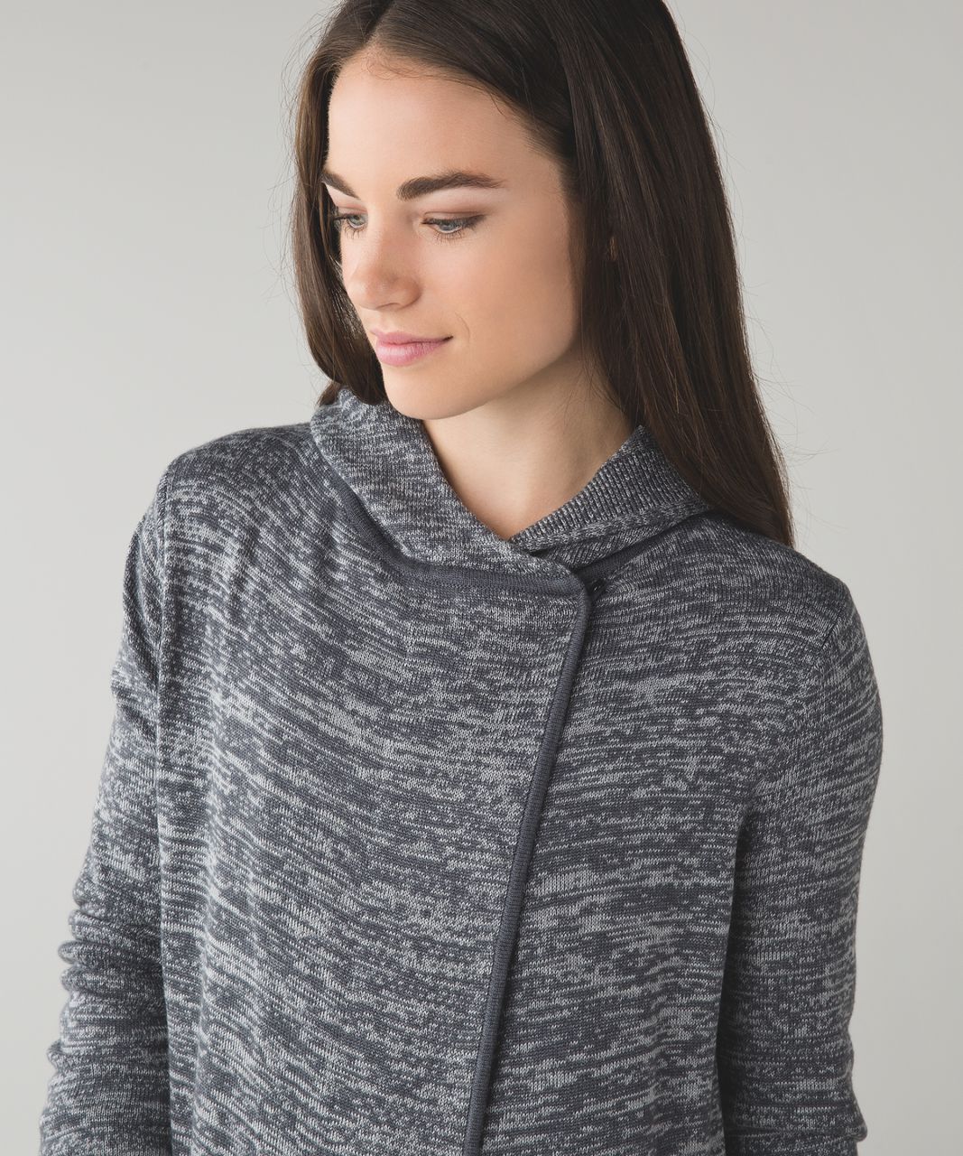 Lululemon Peace Of Mind Wrap - Heathered Dark Slate / Silver Spoon