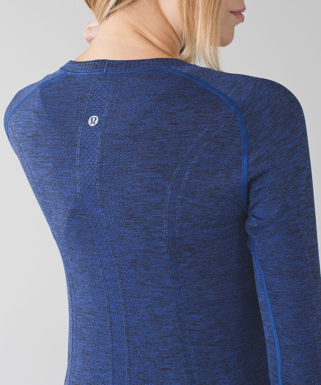 Lululemon Swiftly Tech Long Sleeve Crew - Heathered Sapphire Blue