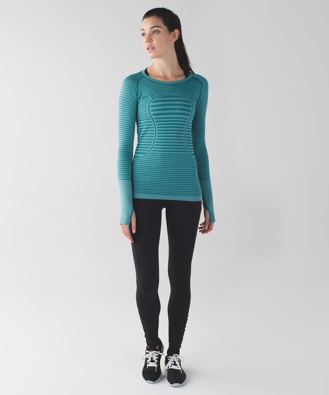 Lululemon Swiftly Tech Long Sleeve Crew - Heathered Forage Teal