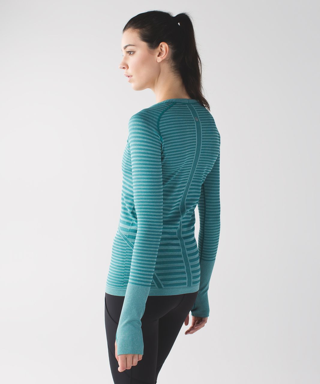 Lululemon Swiftly Tech Long Sleeve Crew - Heathered Forage Teal