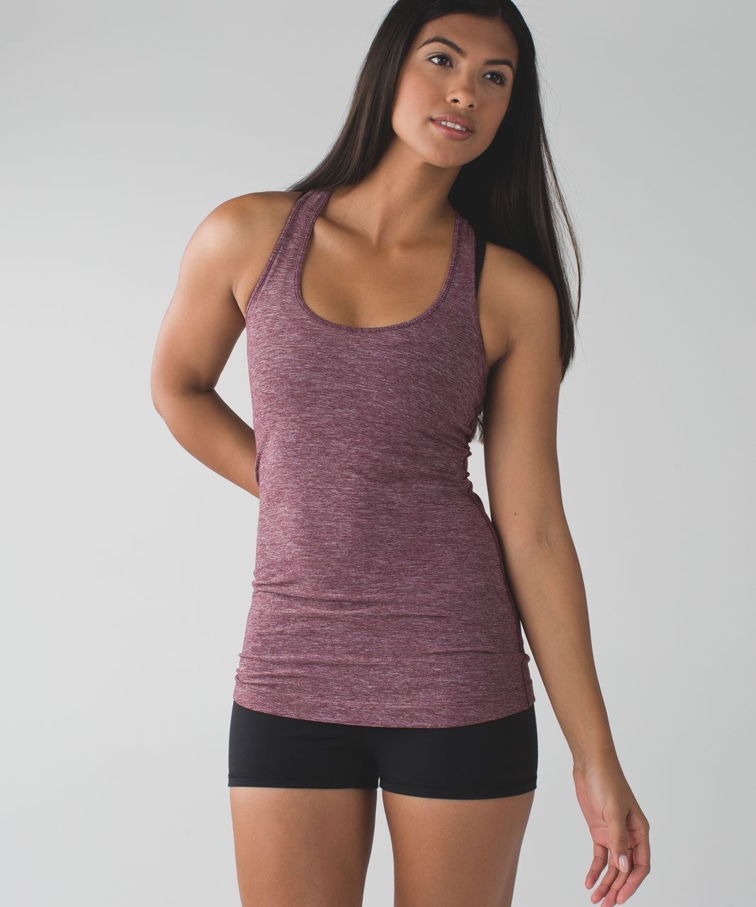 Lululemon Cool Racerback - Heathered Bordeaux Drama