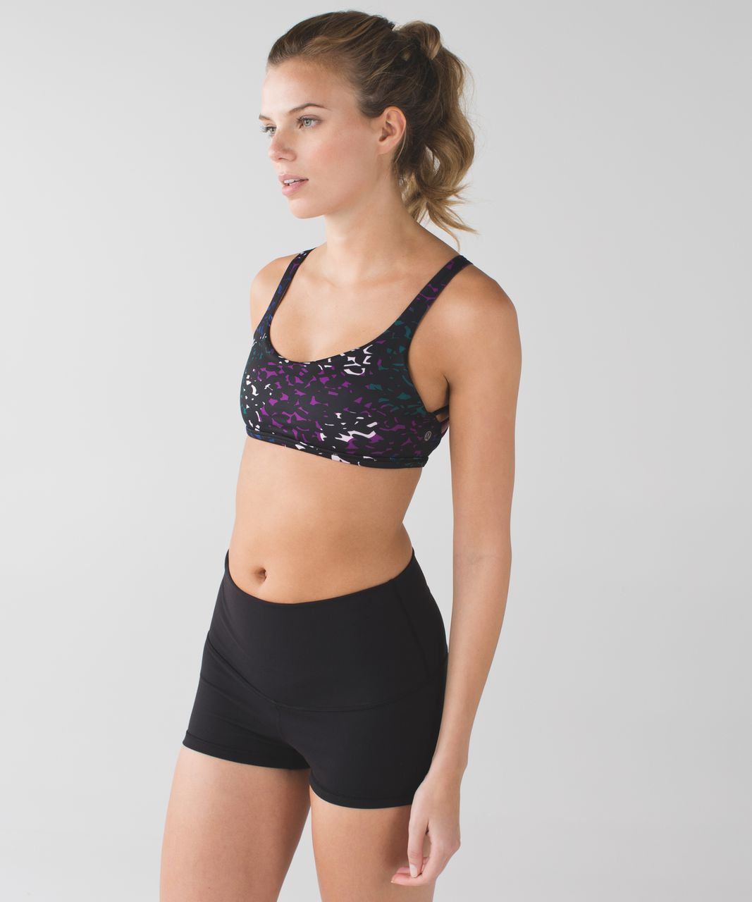 Lululemon Free To Be Bra *Wild - Shadow Wrap Multi / Black / Tender Violet