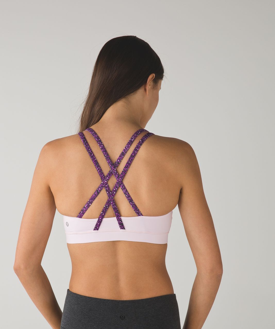 Lululemon Energy Bra - Powdered Rose / Flashback Static Powdered Rose Tender Violet