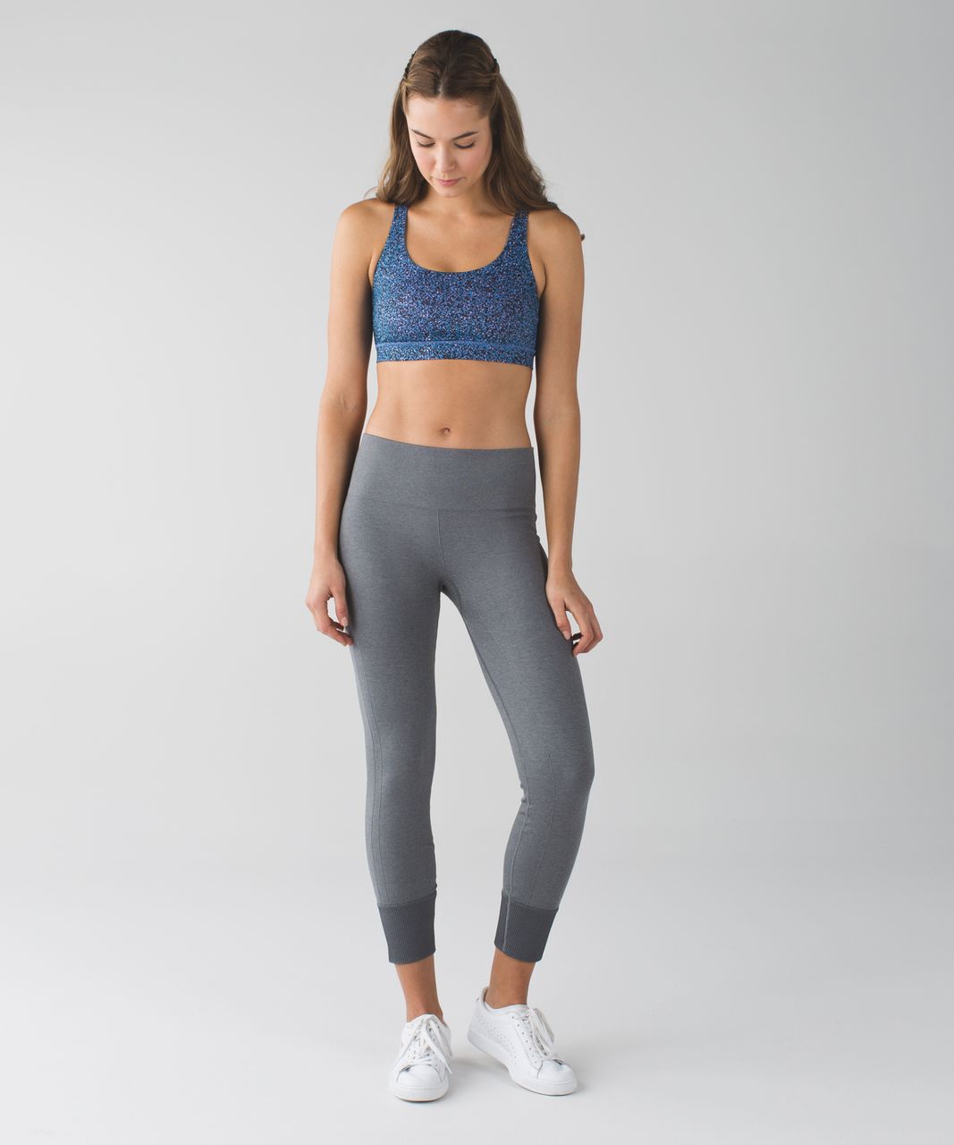 Lululemon Energy Bra - Flashback Static Powder Pink Kayak Blue / Kayak Blue