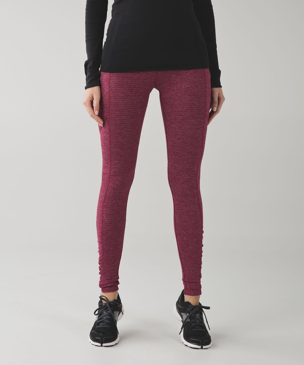 Lululemon Speed Tight IV *Rulu - Mini Check Pique Bordeaux Drama Heathered  Berry Rumble - lulu fanatics