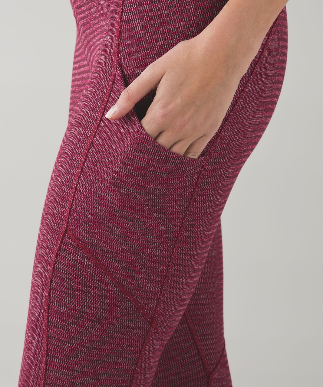 Lululemon Speed Tight IV *Rulu - Mini Check Pique Bordeaux Drama Heathered Berry Rumble