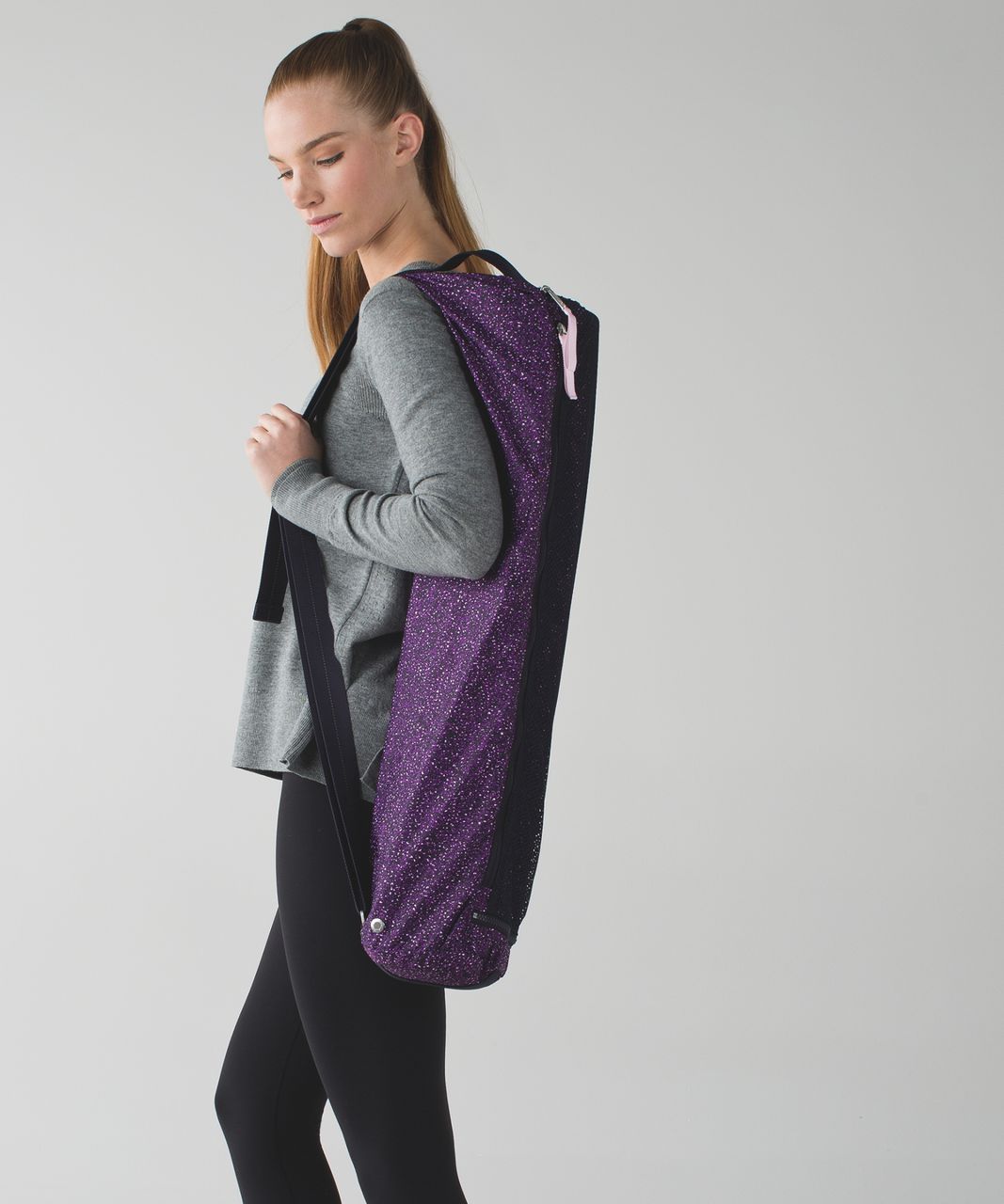 Lululemon Drishti Yoga Tote - Flashback Static Powdered Rose Tender Violet