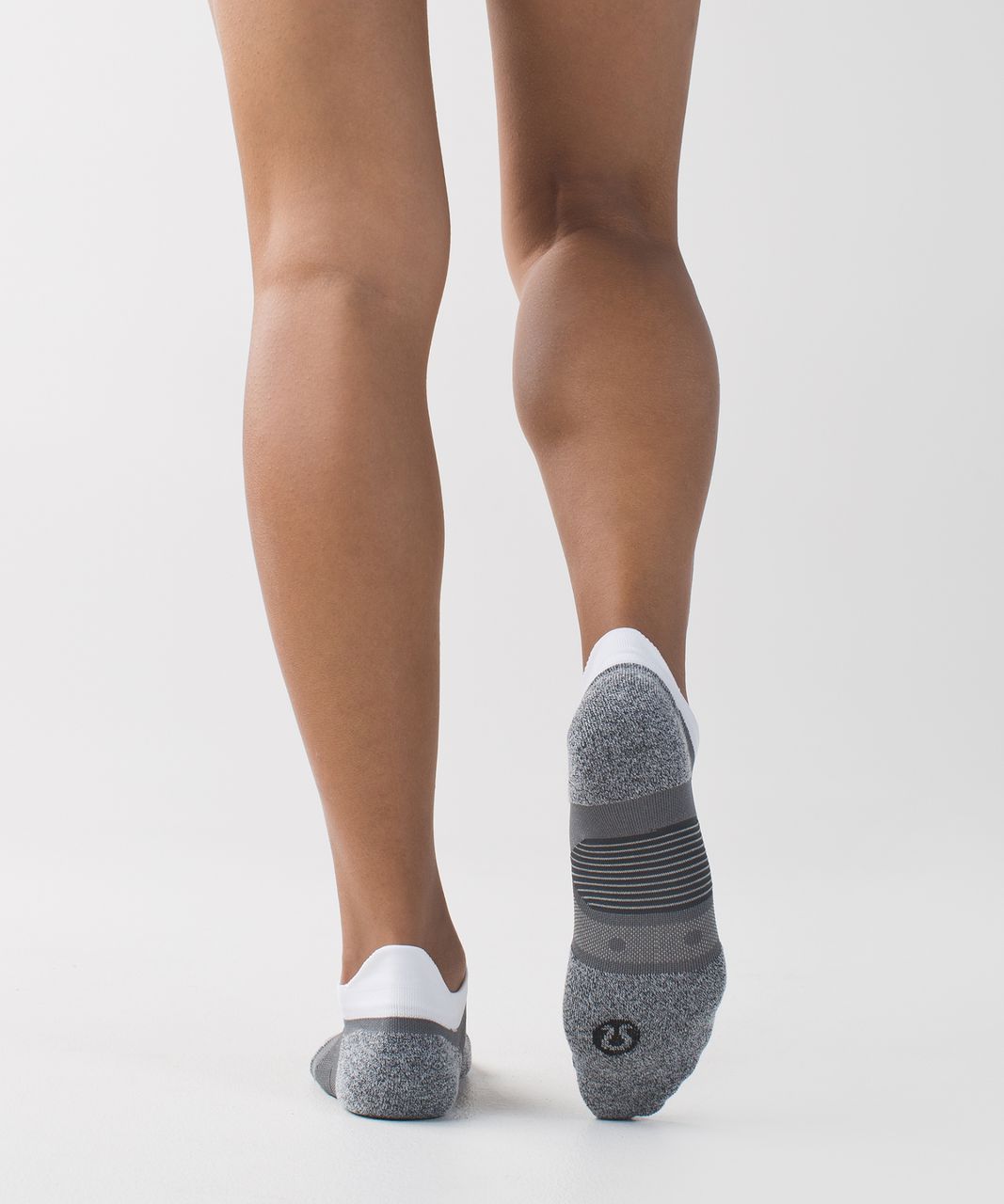 Lululemon Speed Sock *Silver - Slate / Deep Coal