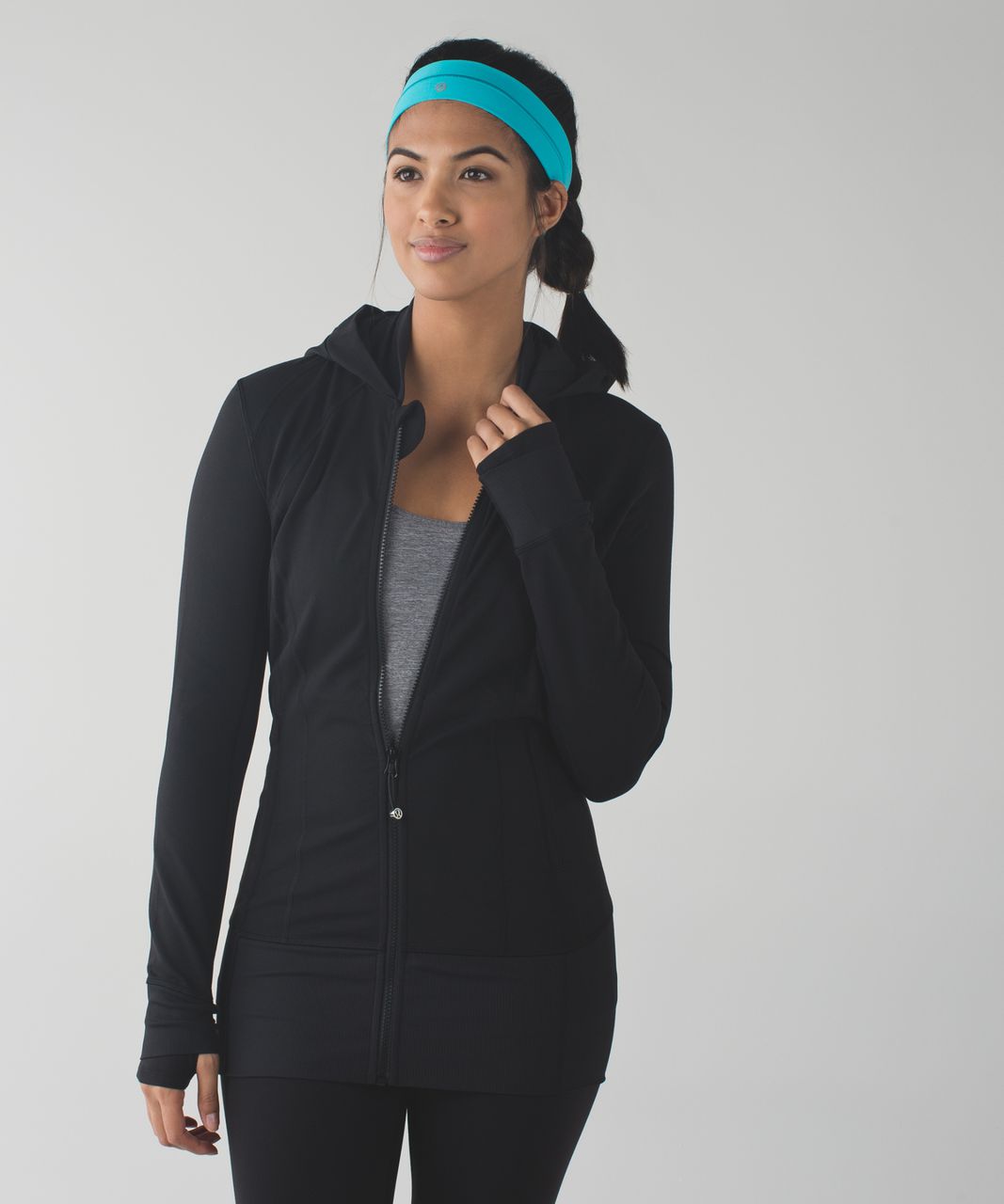 Lululemon Fly Away Tamer Headband - Peacock Blue