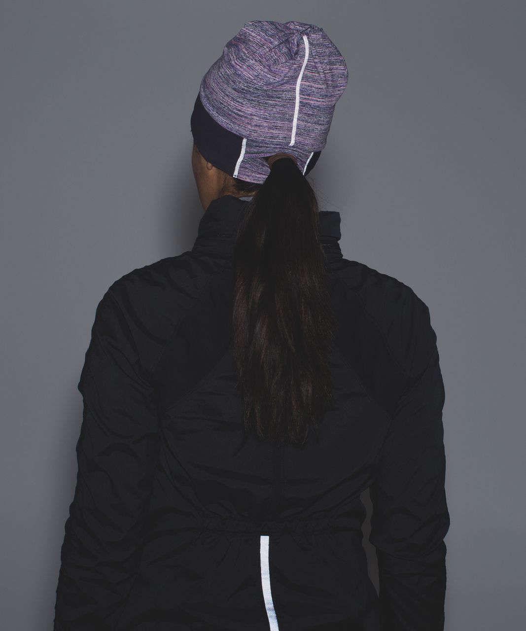 Lululemon Top Knot Toque *Softshell - Space Dye Camo Tender Violet Black Grape / Black Grape